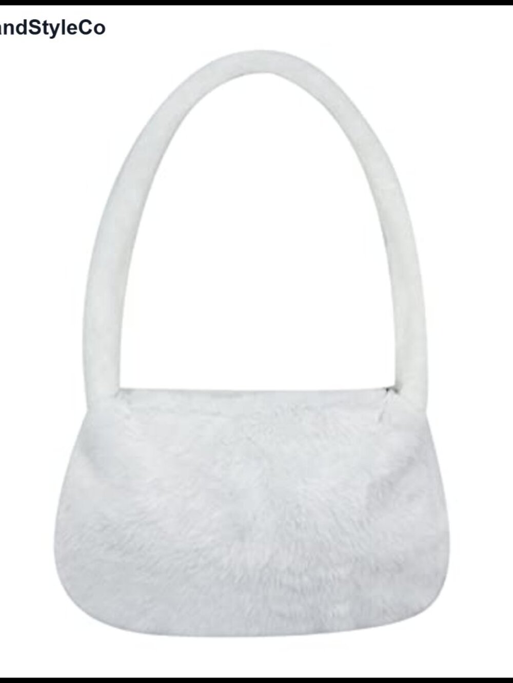 Faux Fur Mini Clutch Purse Fluffy Fuzzy Underarm Bag Cute Tote Handbag